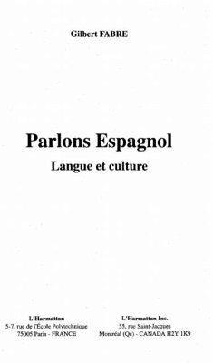 Cover PARLONS ESPAGNOL (eBook, PDF)