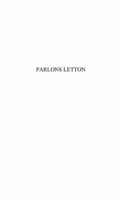 Cover Parlons letton (eBook, PDF)