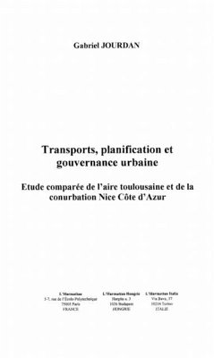 Transports, planification et gouvernance urbaine (eBook, PDF)
