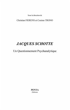 Jacques Schotte (eBook, ePUB) - Collectif
