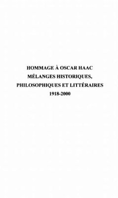 Hommage a Oscar Haac (eBook, PDF) - Collectif