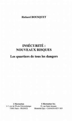 Insecurite : Nouveaux Risques (eBook, PDF)