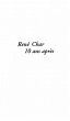 RENE CHAR 10 ANS APRES (eBook, PDF) - Bild 1
