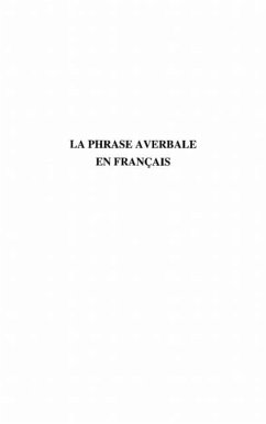 La phrase averbale en francais (eBook, PDF) La phrase averbale en francais (eBook, PDF)