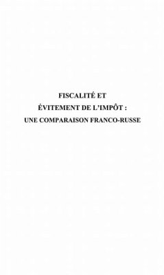 Fiscalite et evitement de l'impot : une comparaison franco-r (eBook, PDF)