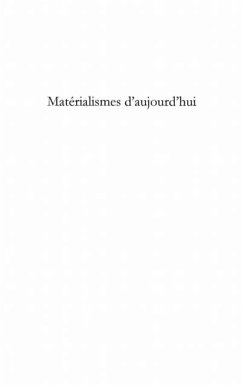 Cover Materialismes d'aujourd'hui (eBook, PDF)