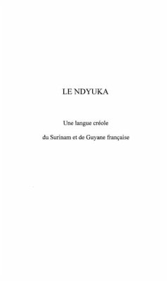 Ndyuka une langue creole du surinam et d (eBook, PDF)