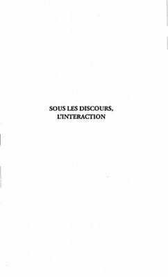 Cover Sous les Discours, l'interaction (eBook, PDF)