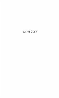 Cover Sans toit (eBook, PDF)