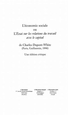 Cover economie sociale ou l'essai sur les rela (eBook, PDF)