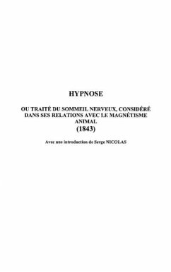 Hypnose ou traite du sommeil nerveux (eBook, PDF) Cover Hypnose ou traite du sommeil nerveux (eBook, PDF)