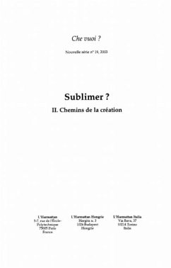 Cover Sublimer? chemin de la creation (eBook, PDF)