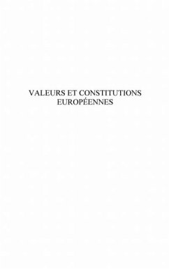 Cover Valeurs et constitutions europeennes (eBook, PDF)