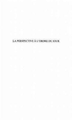 Cover LA PERSPECTIVE A L'ORDRE DU JOUR (eBook, PDF)