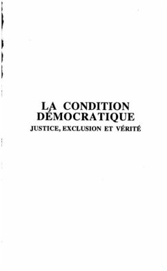 Cover La Condition Democratique (eBook, PDF)