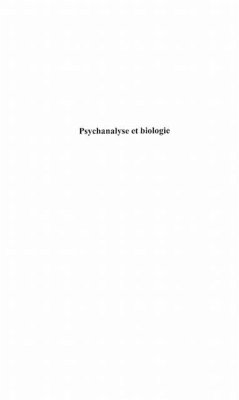 Cover Psychanalyse et biologie (eBook, PDF)