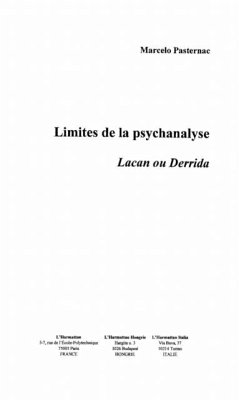 Limites de la psychanalyse lacan ou derr (eBook, PDF) - Pasternac Marcelo