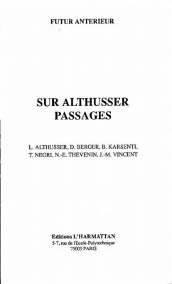 Cover Sur Althusser (eBook, PDF)