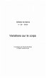 VARIATIONS SUR LE CORPS (eBook, PDF) - Bild 1
