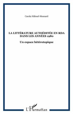 Cover Litterature autoeditee en RDAannees 80 (eBook, PDF)