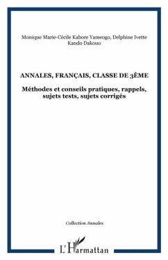 Annales francais classe de 3e (eBook, PDF)