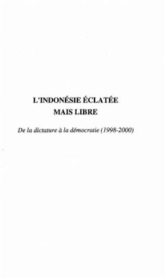 Cover L'INDONESIE ECLATEE MAIS LIBRE (eBook, PDF)