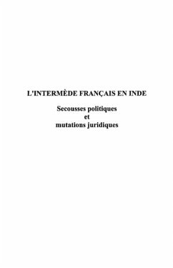 Intermede: francais en inde (eBook, PDF) Intermede: francais en inde (eBook, PDF)