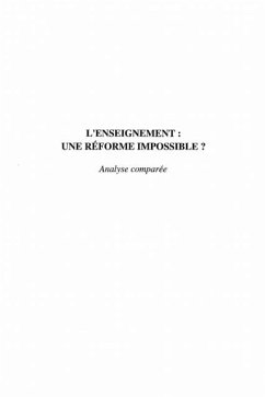Cover L'ENSEIGNEMENT : UNE REFORME IMPOSSIBLE ? (eBook, PDF)