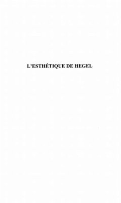 Esthetique de Hegel (eBook, PDF) Esthetique de Hegel (eBook, PDF)