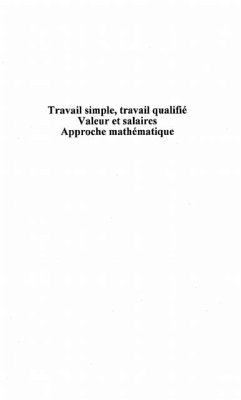 TRAVAIL SIMPLE, TRAVAIL QUALIFIE (eBook, PDF)