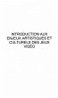 Introduction aux enjeux artistiques et... - Bild 1