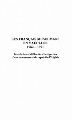 Les Francais musulmans en Vaucluse 1962-1991 (eBook, PDF)