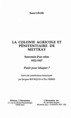 La colonie agricole et penitentiaire de Mettray (eBook, PDF)