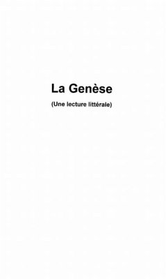 Cover Genese une lecture litterale (eBook, PDF)