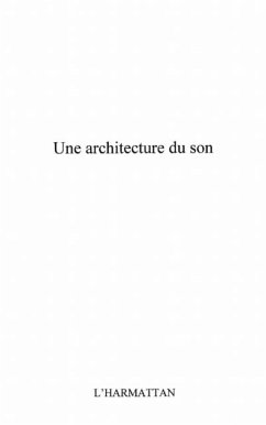 Cover Une architecture du son (eBook, PDF)