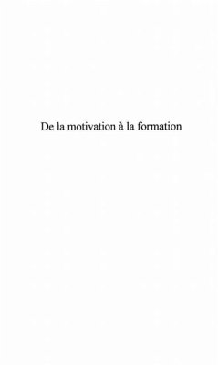 Cover De la motivation a la formation (eBook, PDF)