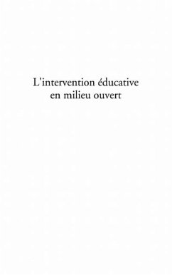 Cover L'intervention educative en milieu ouvert (eBook, PDF)