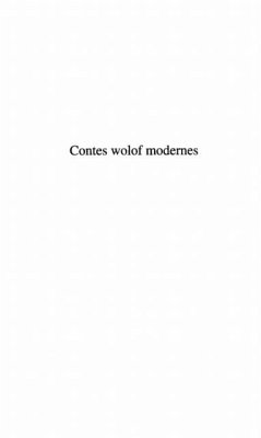 Contes wolof modernes bilingue (eBook, PDF)