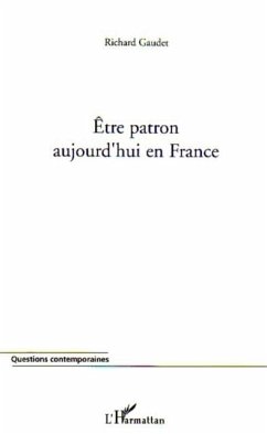 Cover Etre patron aujourd'hui en france (eBook, PDF)