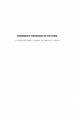 Fondements theoriques du politique (eBook, PDF) - Jean-Luc Chabot
