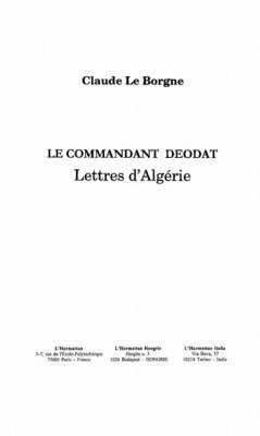 Commandant deodat : lettre d'algerie (eBook, PDF)
