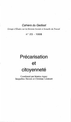 Cover PRECARISATION ET CITOYENNETE (eBook, PDF)