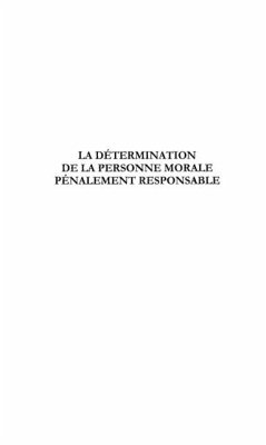 Determination de la personne morale pena (eBook, PDF)