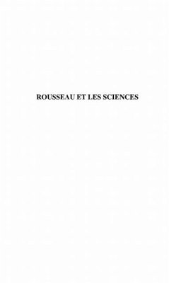 Cover Rousseau et les sciences (eBook, PDF)