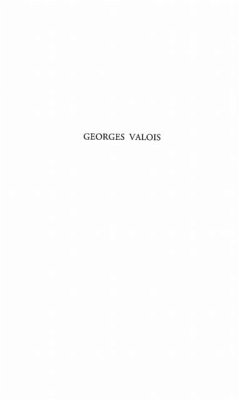 Cover GEORGES VALOIS (eBook, PDF)