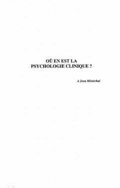 OU EN EST LA PSYCHOLOGIE CLINIQUE? (eBook, PDF)