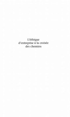 Cover Ethique d'entreprise a la croisee des ch (eBook, PDF)