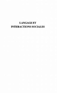 Langage et Interactions Sociales (eBook, PDF)