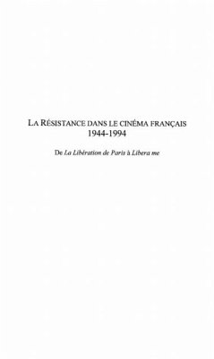 LA RESISTANCE DANS LE CINEMA FRANCAIS 1944-1994 (eBook, PDF)