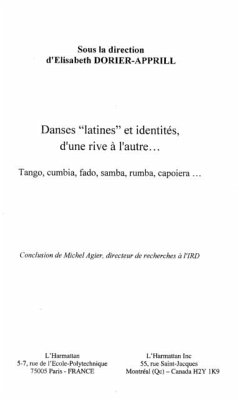 DANSES &quote; LATINES &quote; ET IDENTITE, D'UNE RIVE A L'AUTRE... (eBook, PDF)
